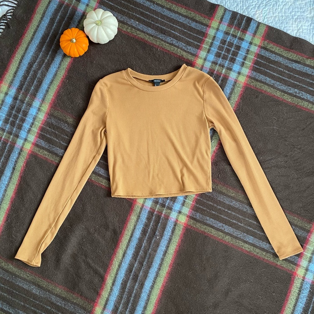 Forever 21 Long Sleeve Crop Top